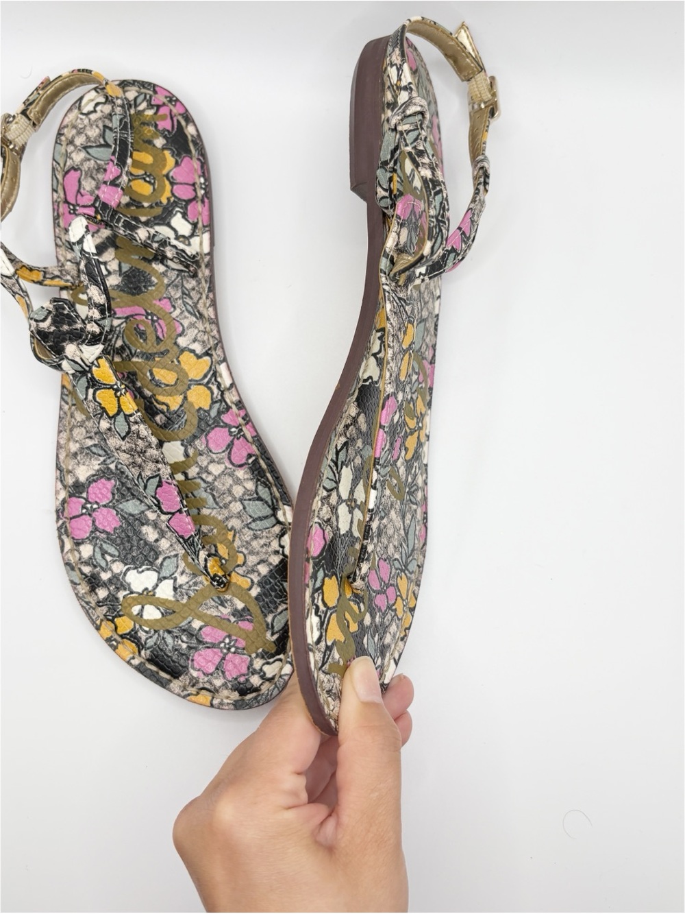 Sam Edelman Floral Thong Sandals - Picture 4 of 8